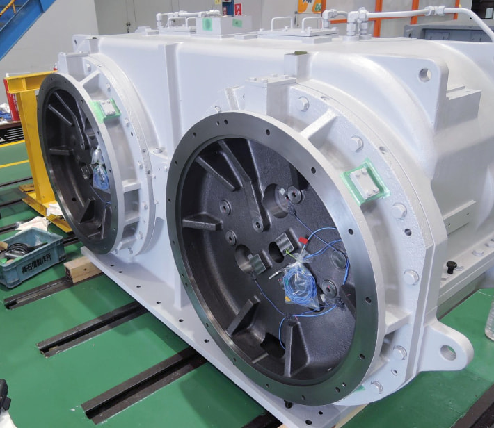 Gearbox for gas turbine type private power generation system