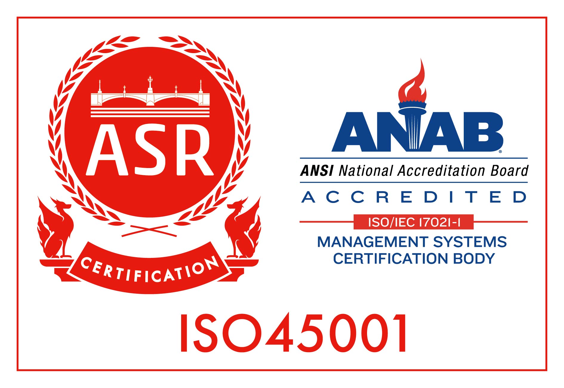 ISO45001 認証取得のお知らせ